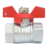 Zinc alloy ball valve with butterfly handle, TUBO brand