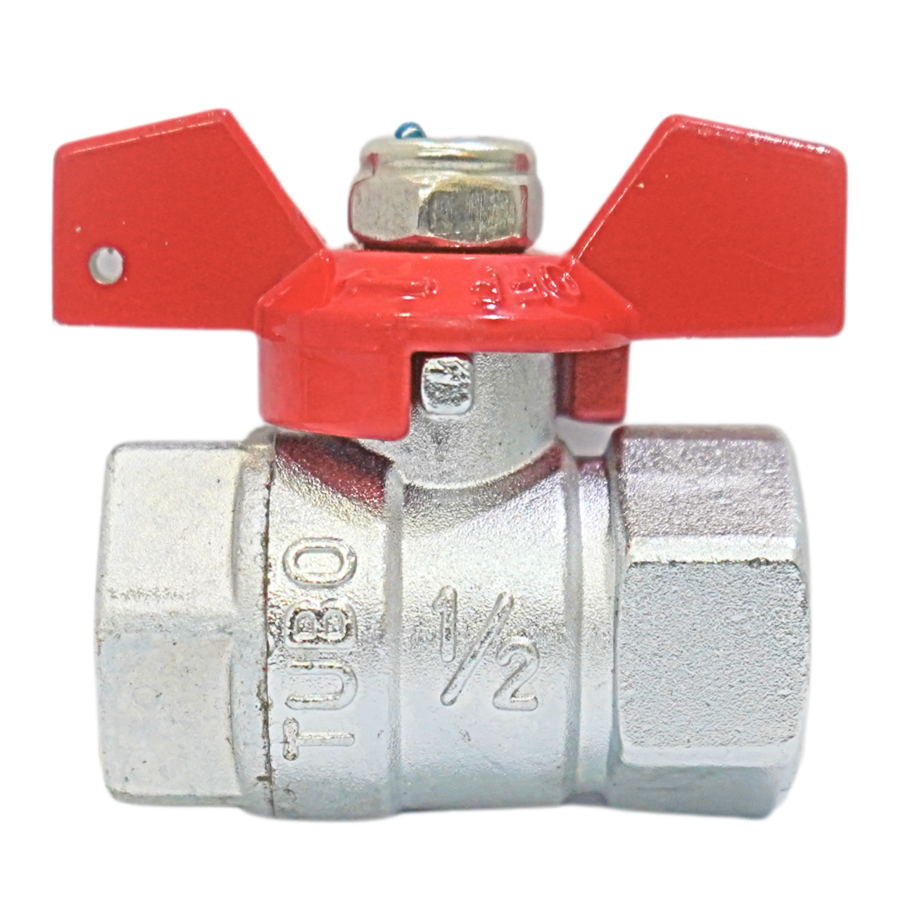 Zinc alloy ball valve with butterfly handle, TUBO brand