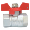 Zinc alloy ball valve with butterfly handle, TUBO brand