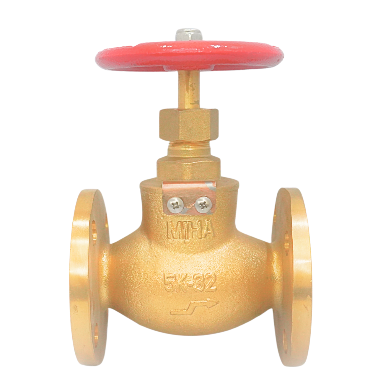 Brass globle check valve flanged, JIS5k, MIHA brand