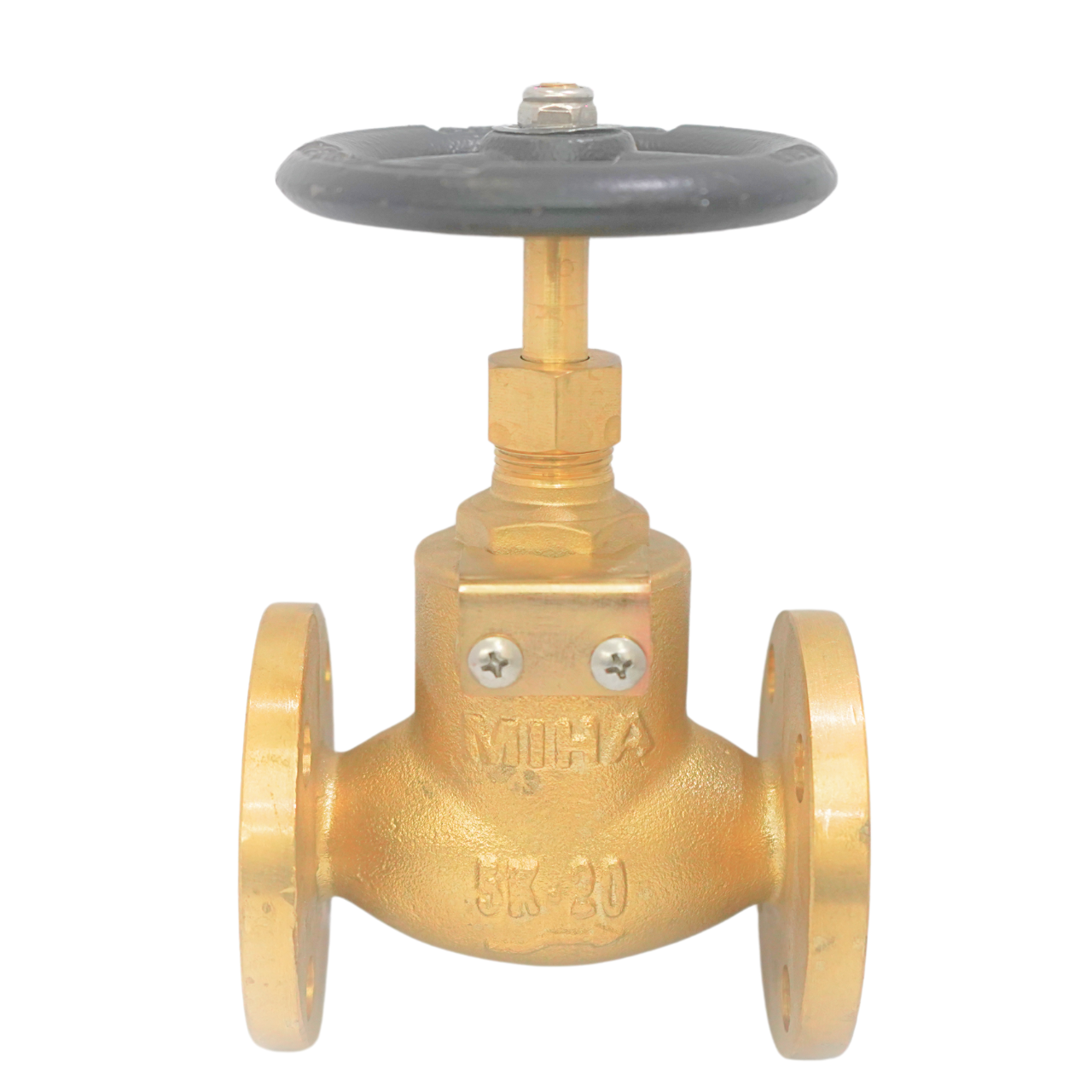 Brass globle valve flanged, JIS5k, MIHA brand